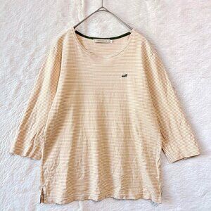Crocog Striped 3/4 Sleeve T-Shirt
